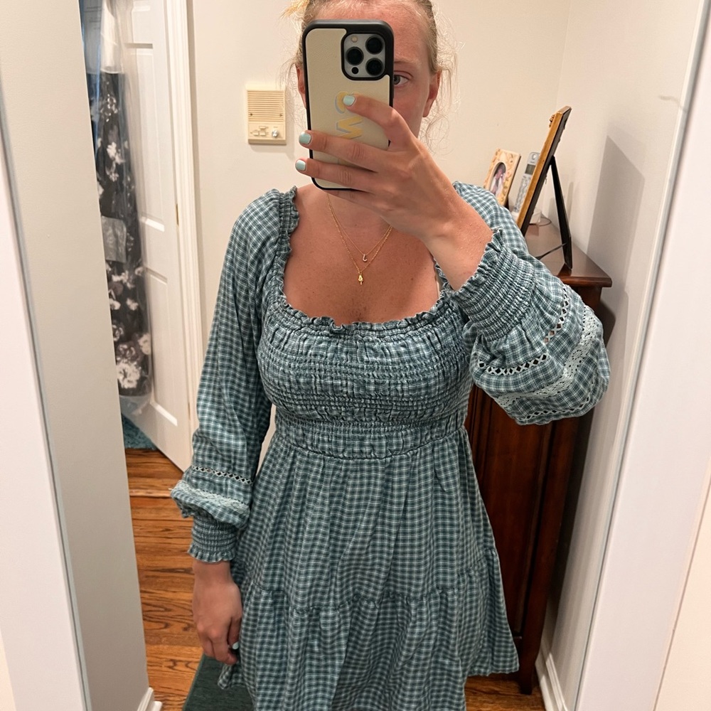 Smocked peasant dress